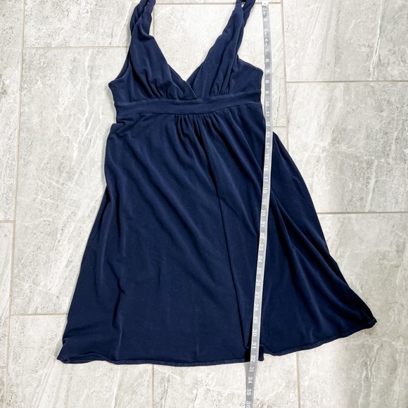 J. Crew Navy Strappy Tank Top Sun Dress Size Medium - Picture 4 of 7